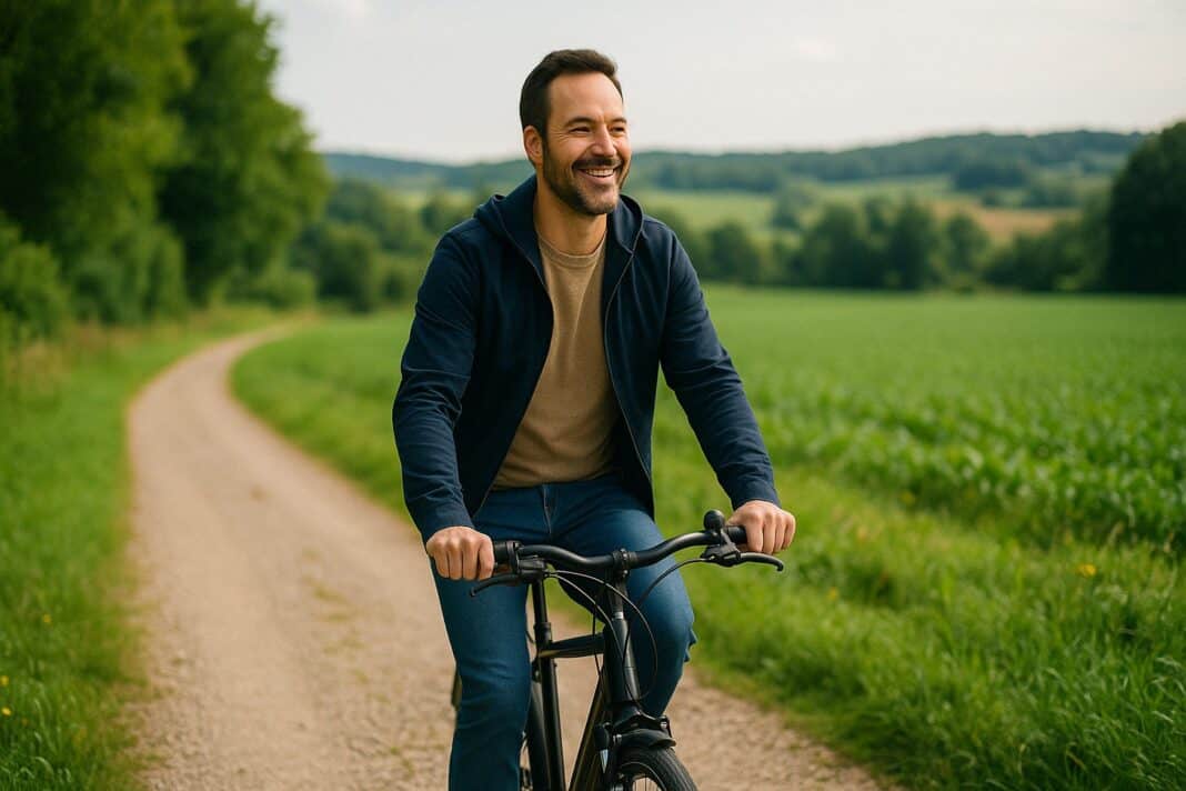 Papa findet auf dem Rad Ruhe und neue Kraft