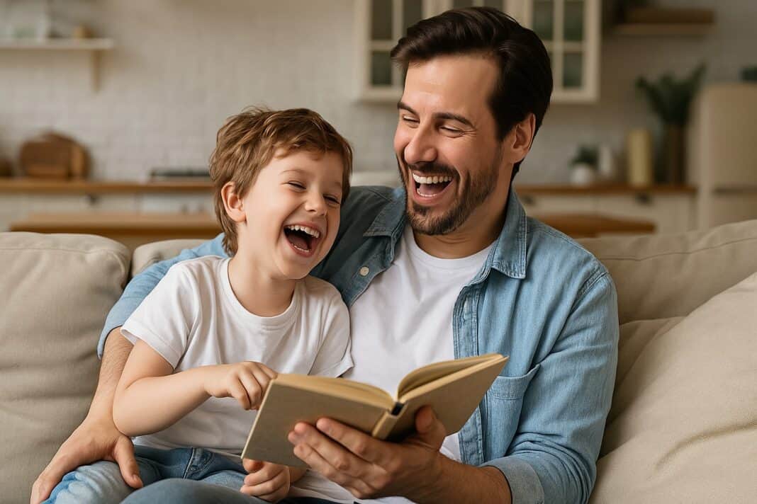 Papa-Zeit auf dem Sofa – wo Fantasie und Nähe zuhause sind