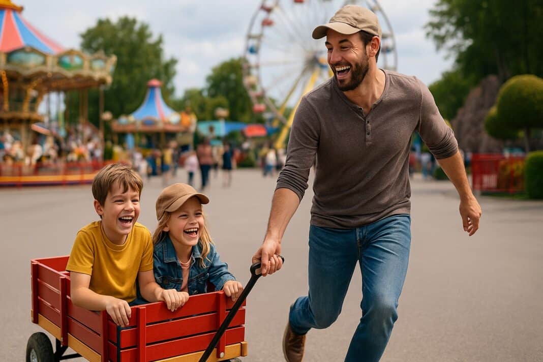 Papa-Zug mit Lachgarantie – unterwegs im Familienparadies