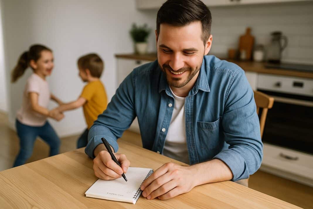 Haushaltsbuch Papa, Familienbudget planen, Finanzen Familie, Geld sparen Alltag, Papa Finanztipps, Haushaltsbuch starten, Überblick Ausgaben, Haushaltsorganisation Vater, Haushaltsplanung Familie, Finanztagebuch Eltern