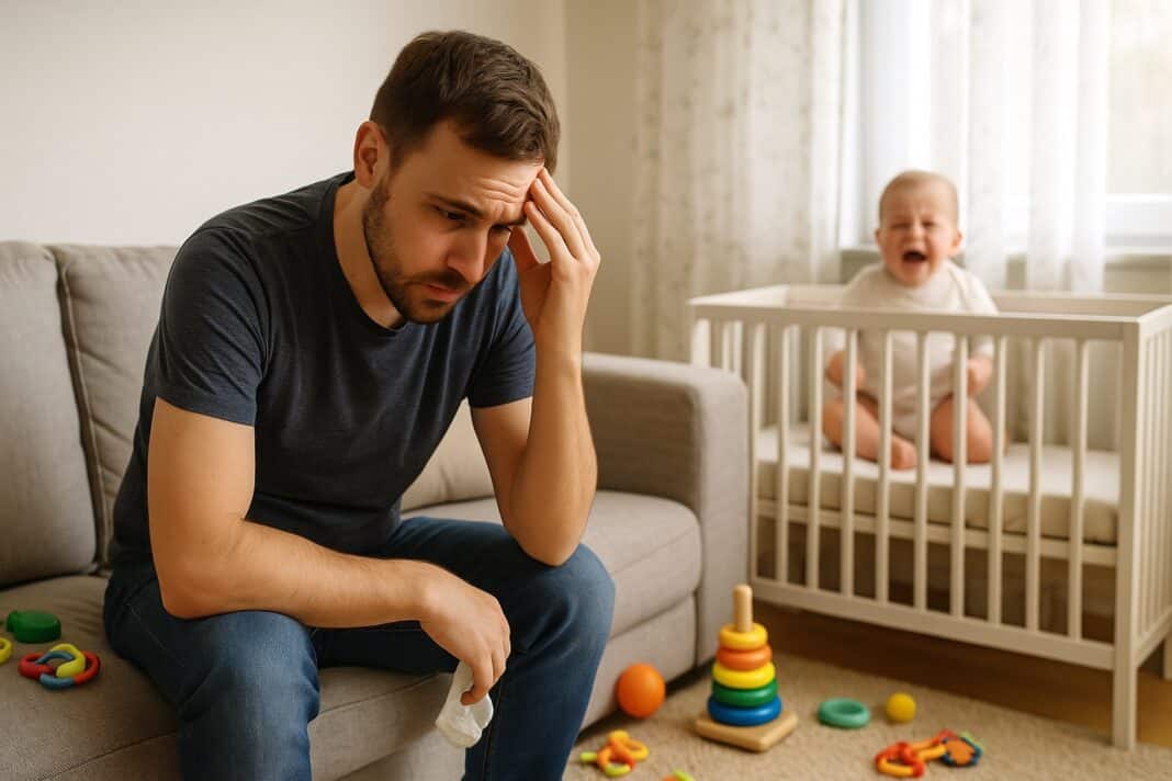 Wenn Papa zu viel Spaß hatte – und das Baby das letzte Wort hatte.